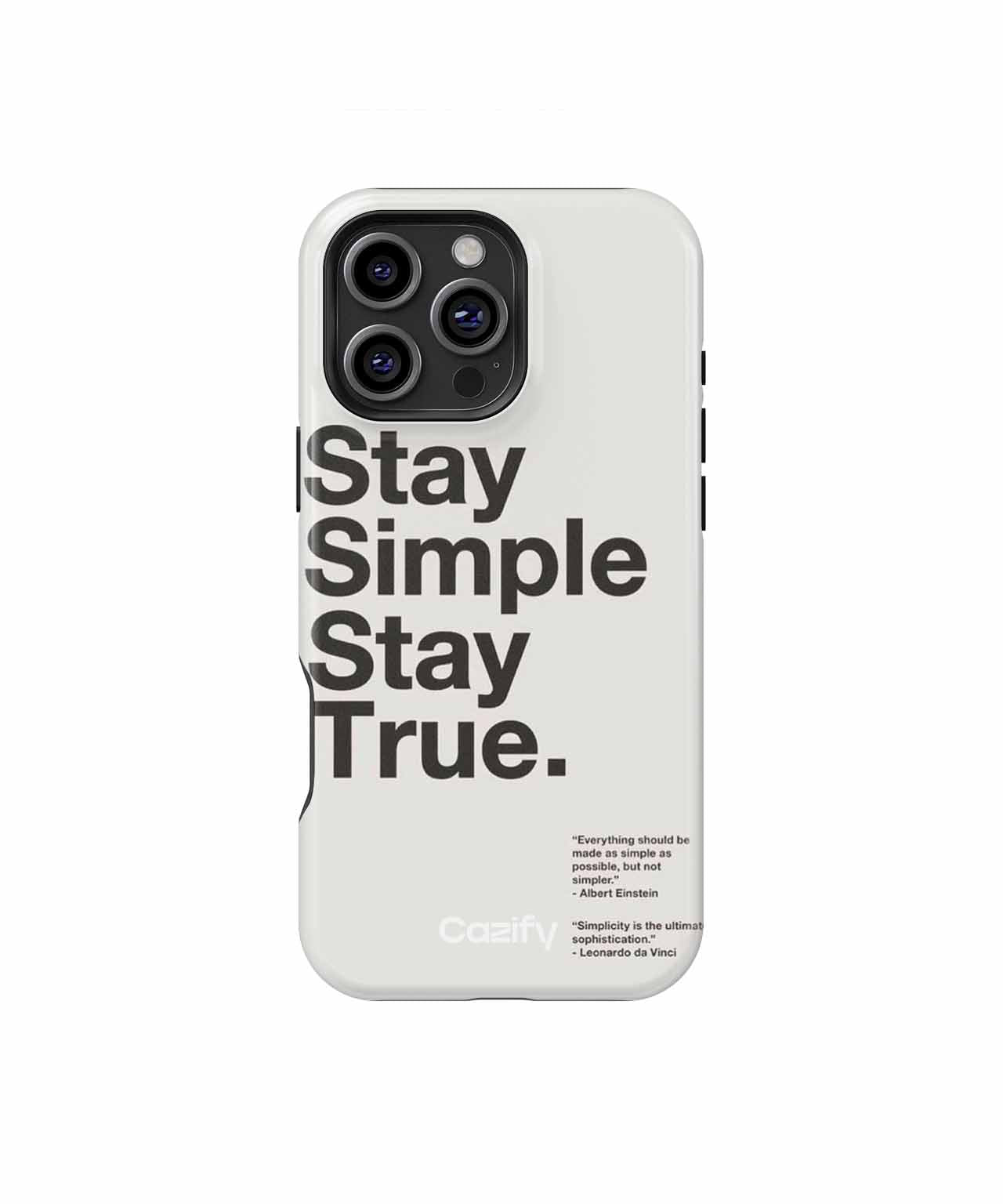 Stay Simple Stay True Vibes iPhone case Case Cazify - Delivery Canada