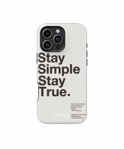 Stay Simple Stay True Vibes iPhone case Case Cazify - Delivery Canada