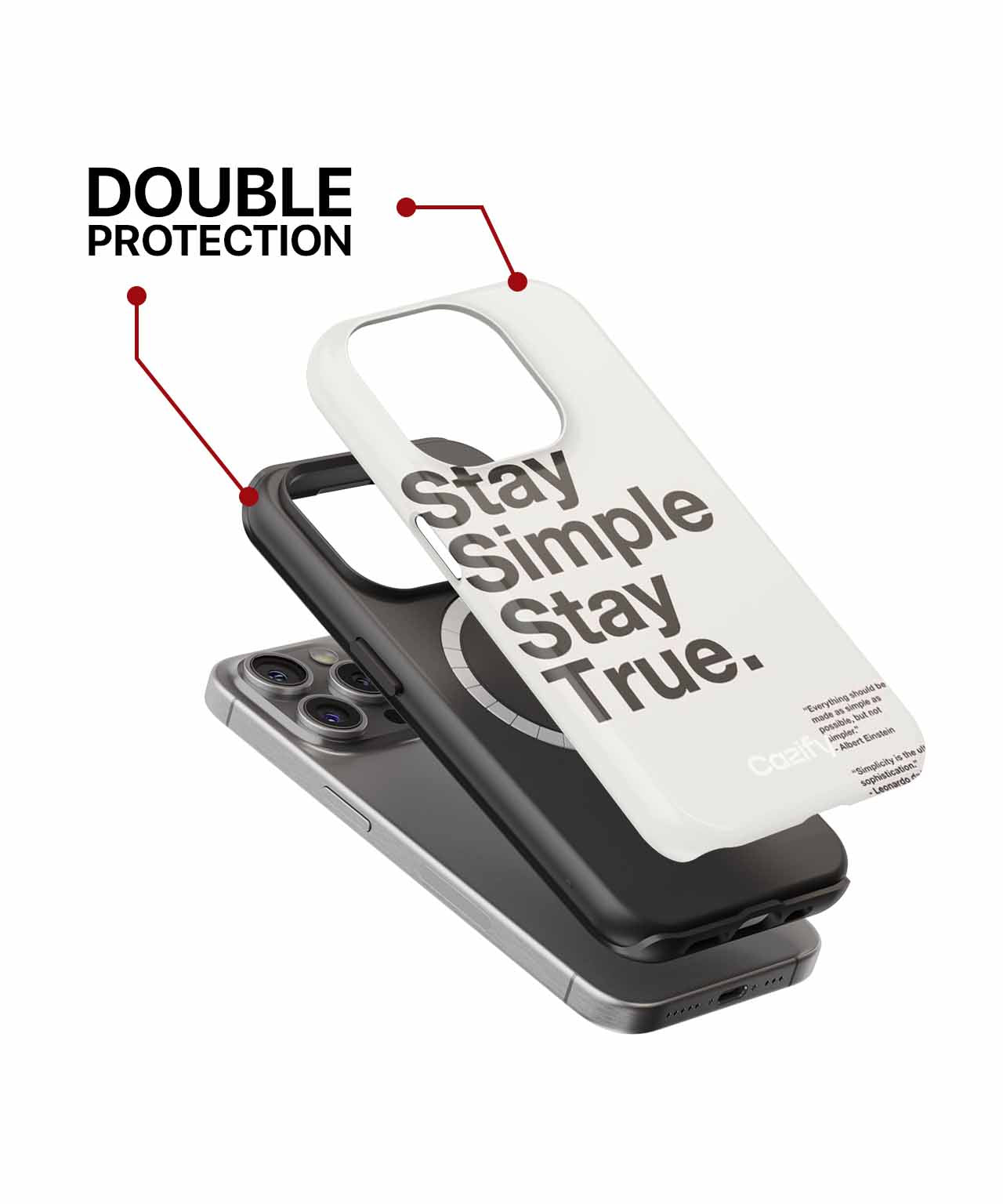 Stay Simple Stay True Vibes iPhone case Case Cazify - Delivery Canada
