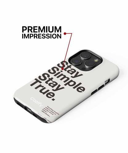 Stay Simple Stay True Vibes iPhone case Case Cazify - Delivery Canada