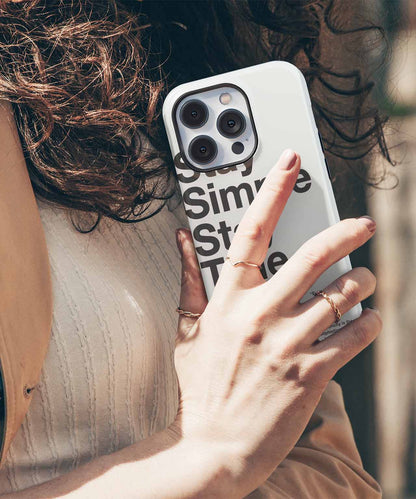 Stay Simple Stay True Vibes iPhone case Case Cazify - Delivery Canada