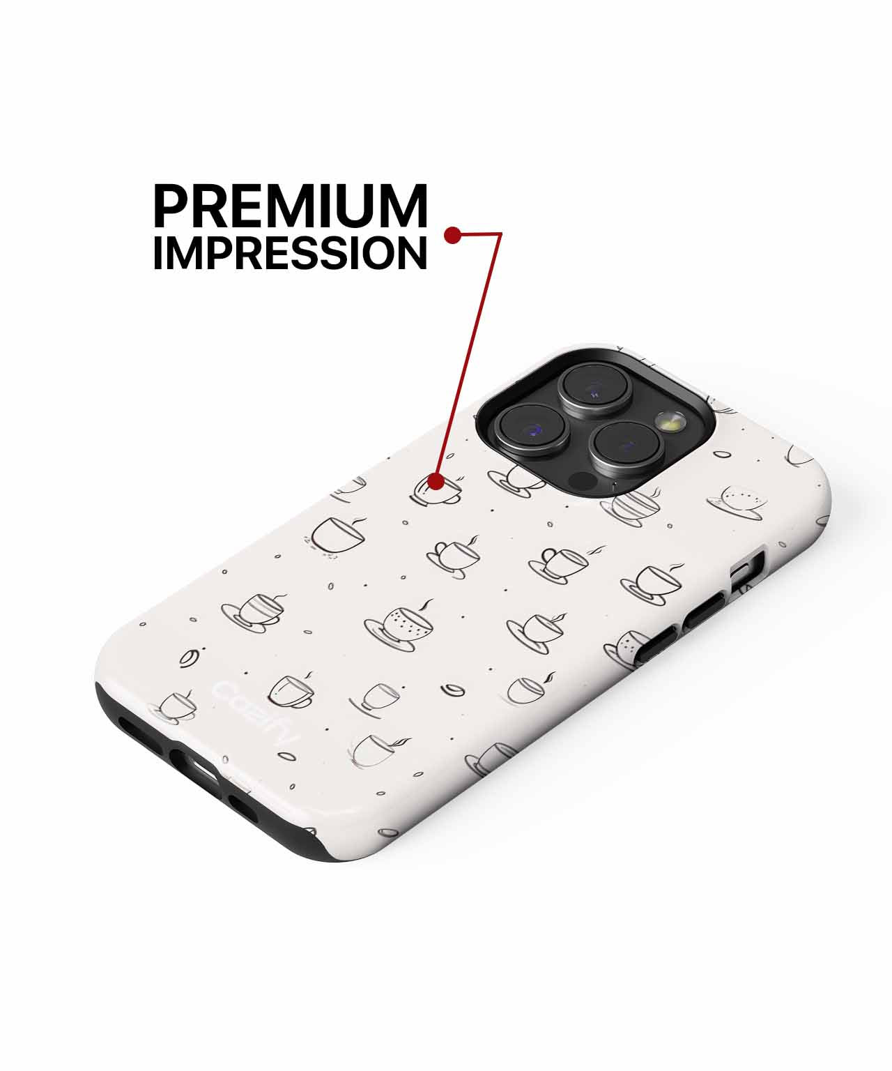 Steaming Cups of Morning Joy iPhone case Case Cazify - Delivery Canada