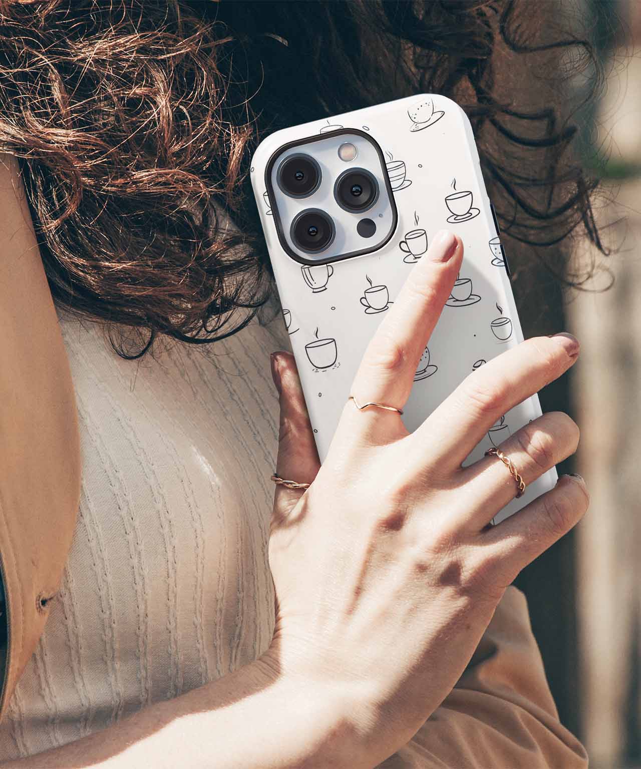 Steaming Cups of Morning Joy iPhone case Case Cazify - Delivery Canada