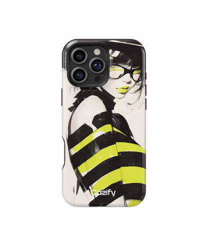 Strikingly Bold Yellow Stripes Fashion iPhone case Case Cazify - Delivery Canada