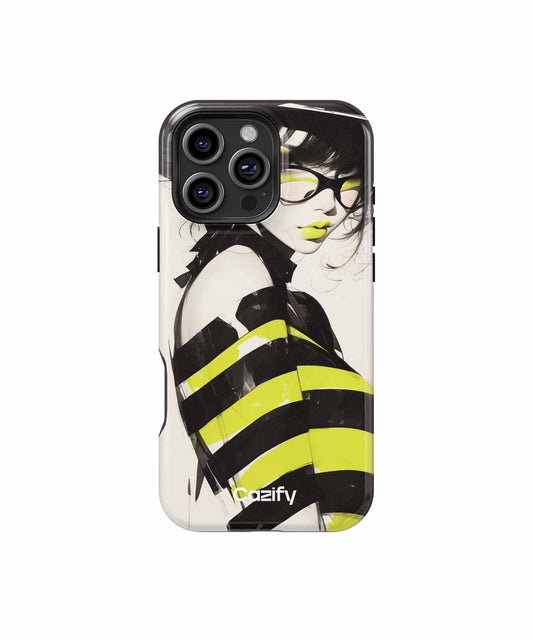 Strikingly Bold Yellow Stripes Fashion iPhone case Case Cazify - Delivery Canada