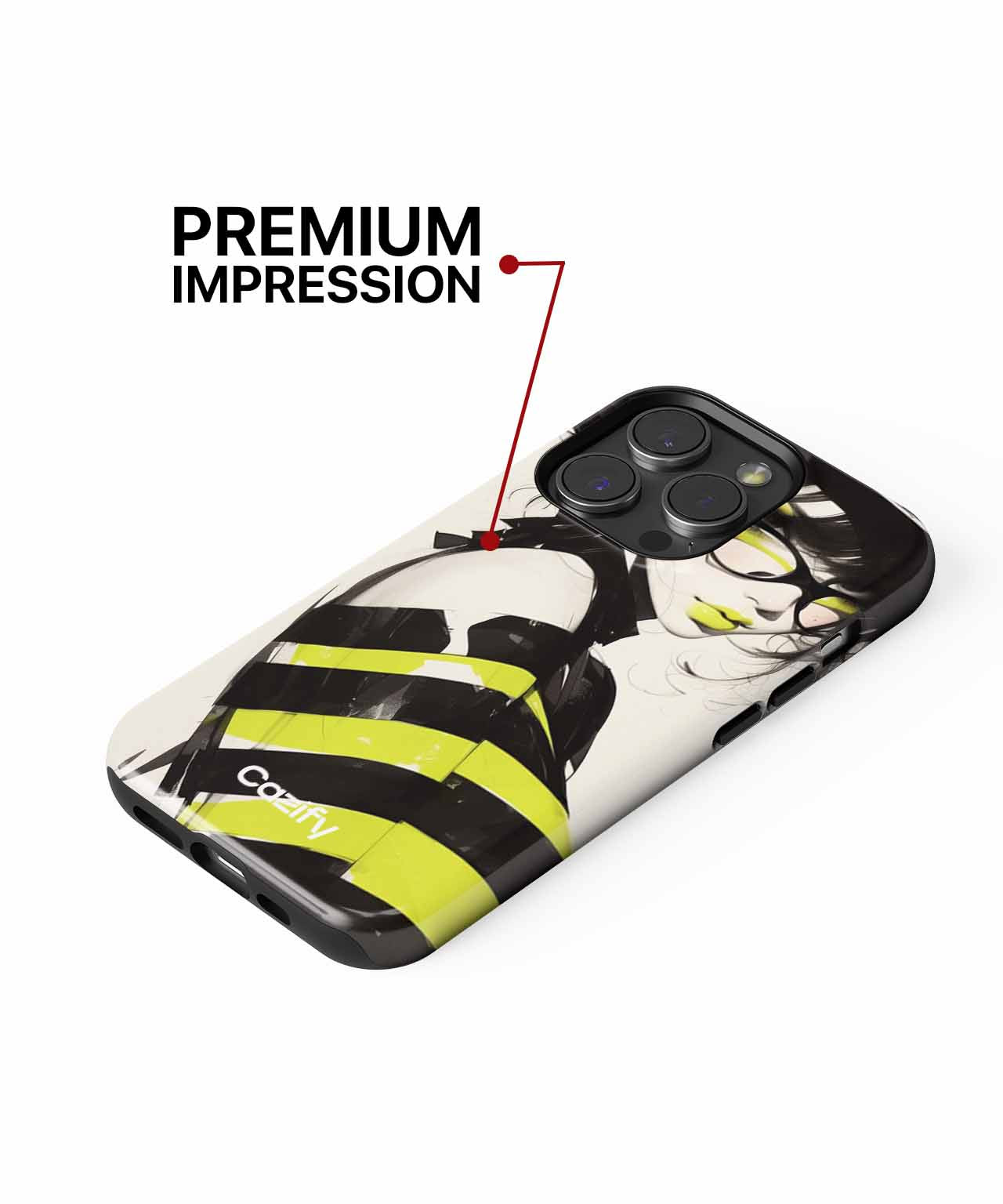 Strikingly Bold Yellow Stripes Fashion iPhone case Case Cazify - Delivery Canada