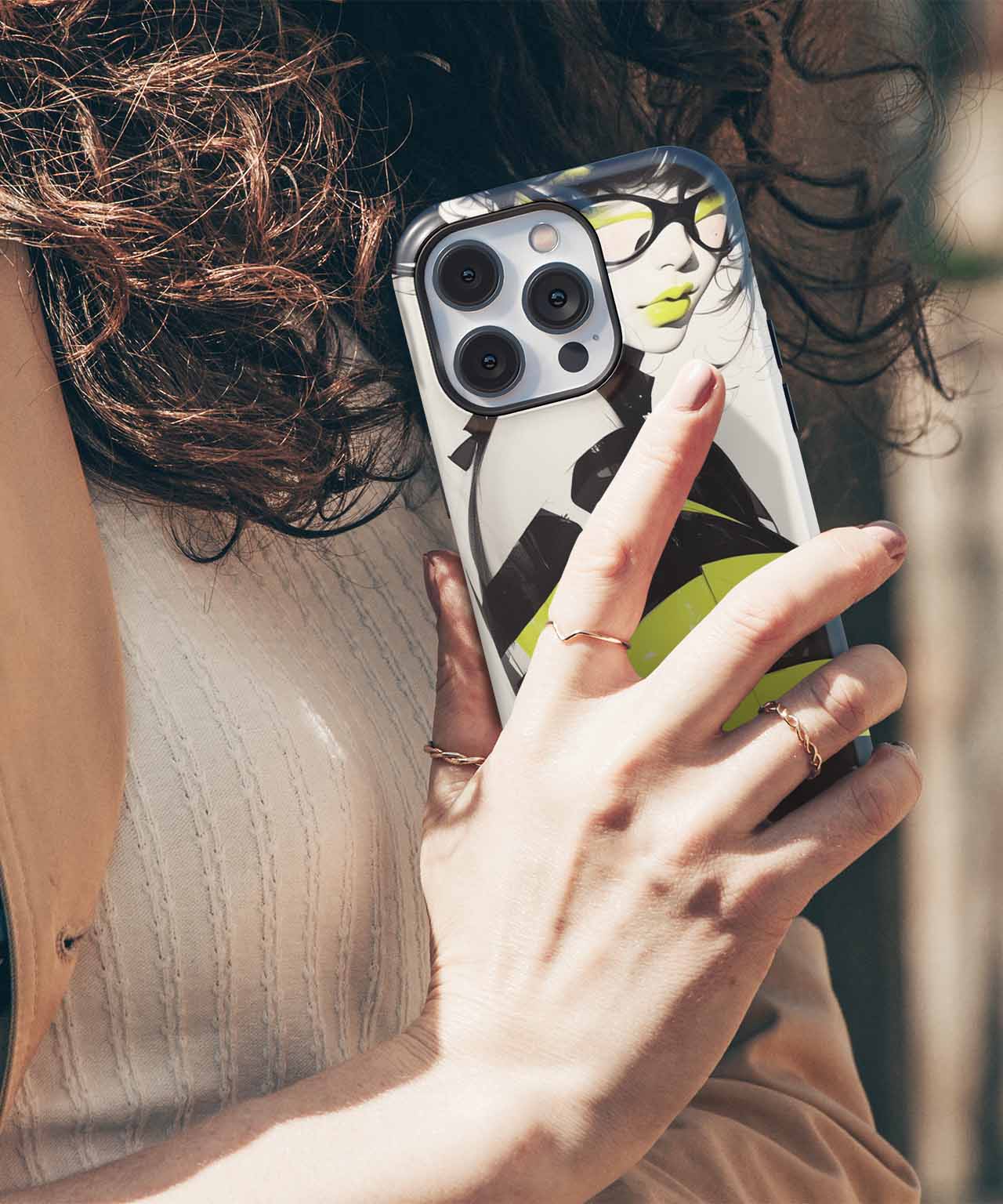 Strikingly Bold Yellow Stripes Fashion iPhone case Case Cazify - Delivery Canada