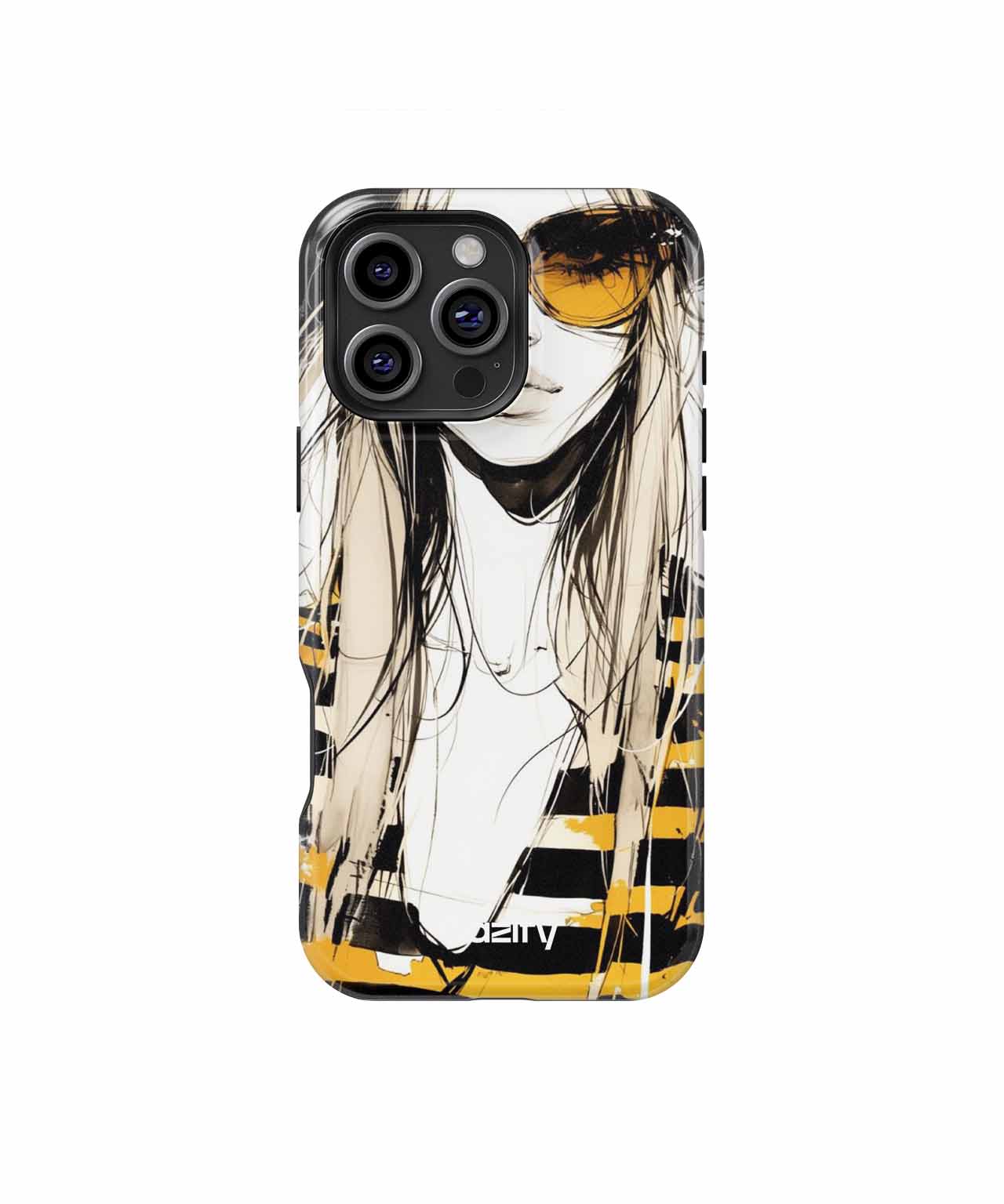 Strikingly Stylish Stripes and Shades iPhone case Case Cazify - Delivery Canada
