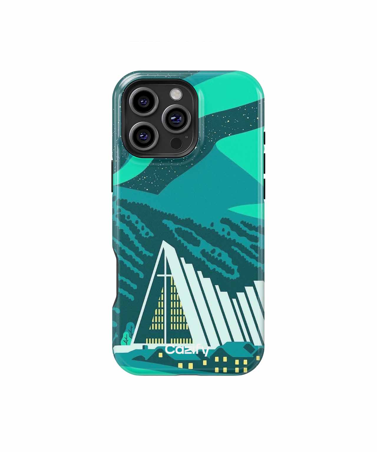 Stunning Northern Lights Above Unique Church iPhone case Case Cazify - Delivery Canada