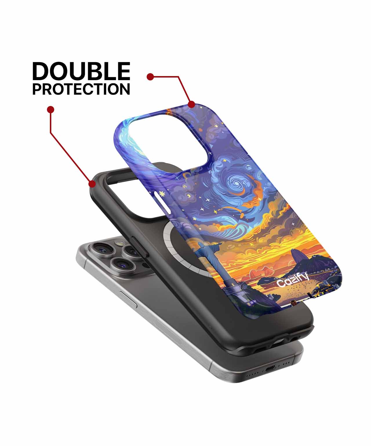 Stunning Sunset Over Iconic Rio iPhone case Case Cazify - Delivery Canada