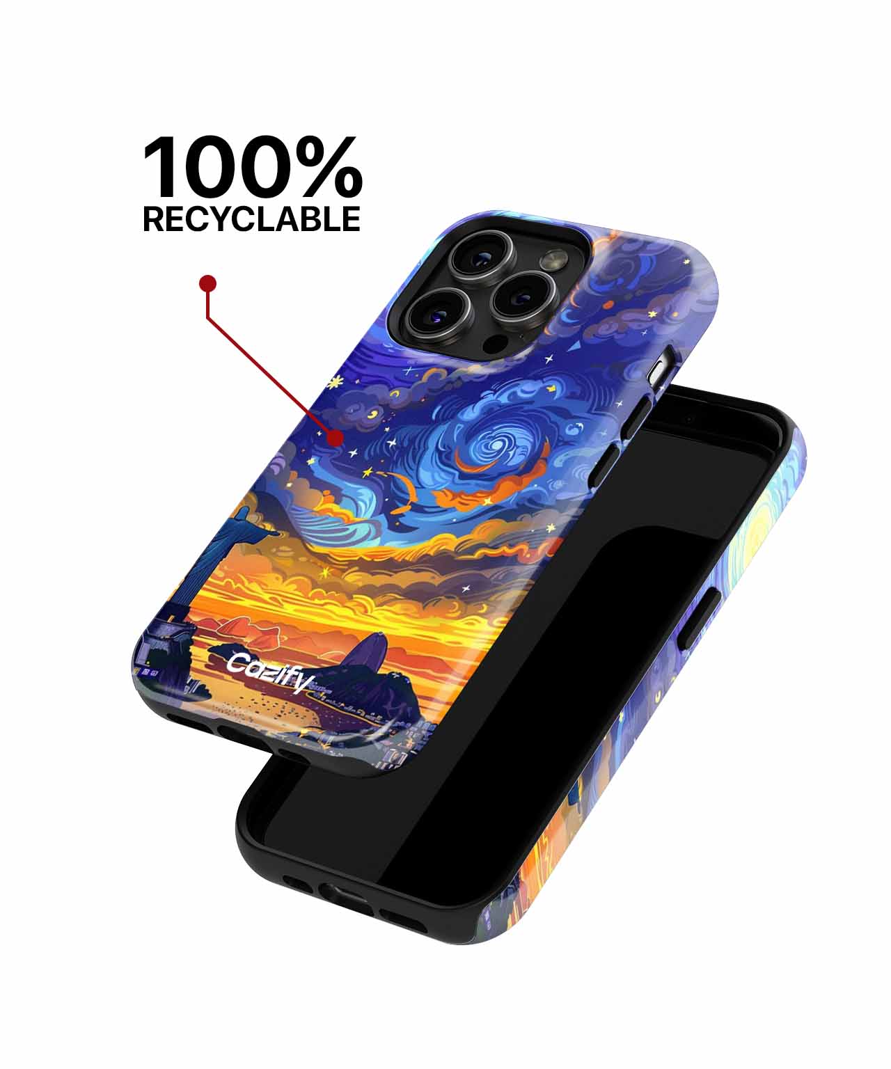 Stunning Sunset Over Iconic Rio iPhone case Case Cazify - Delivery Canada