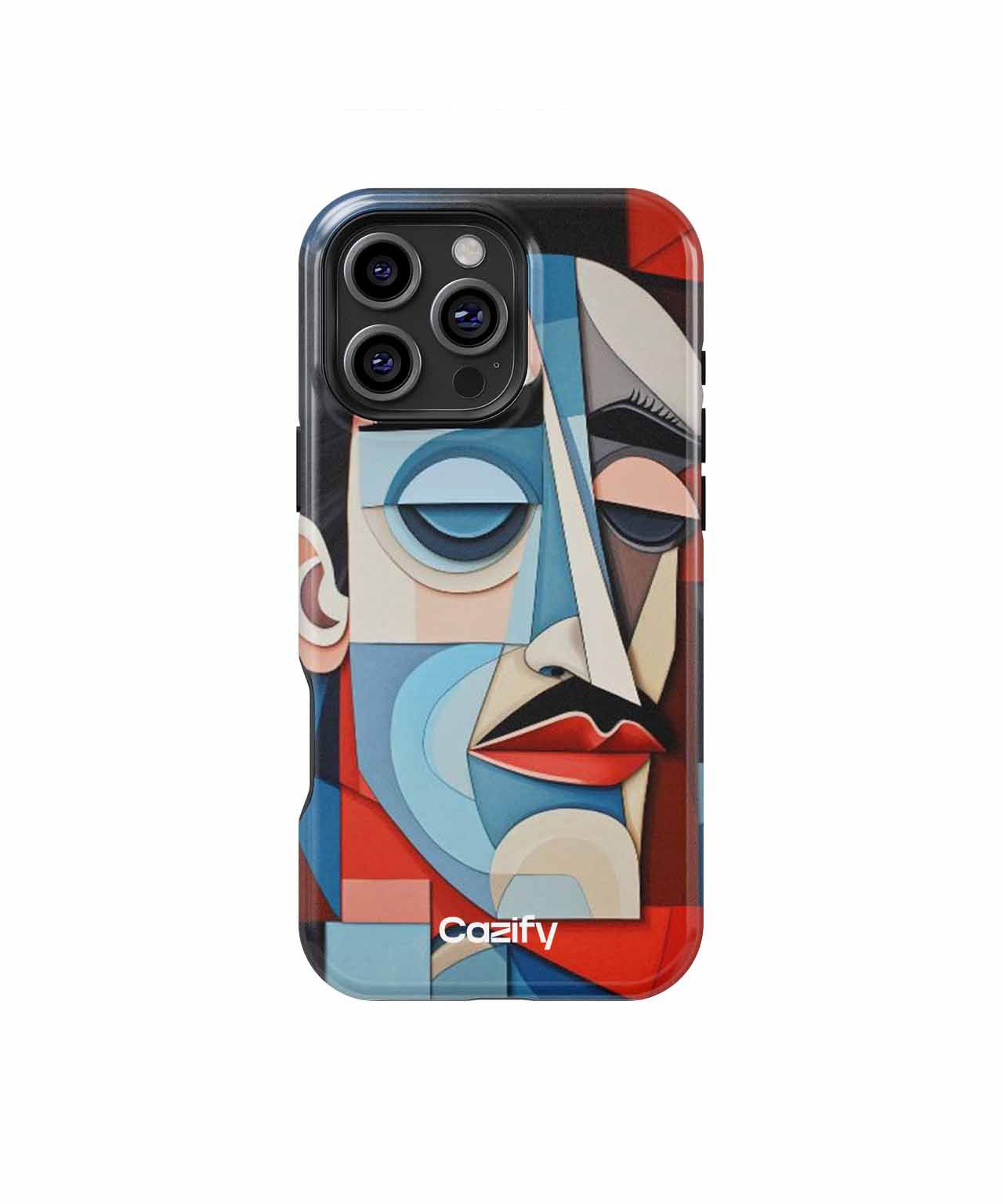 Stylish Abstract Dude with a Mustache iPhone case Case Cazify - Delivery Canada