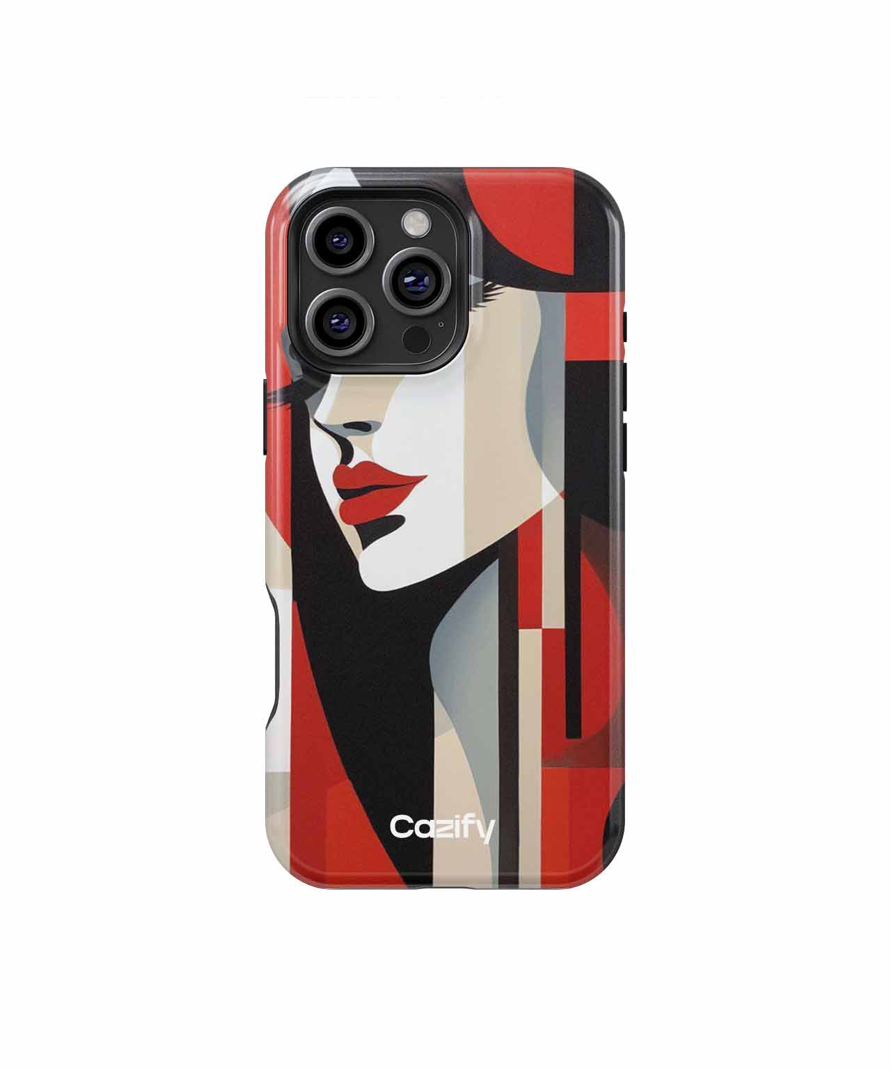 Stylish Art Deco Portrait of Confidence iPhone case Case Cazify - Delivery Canada