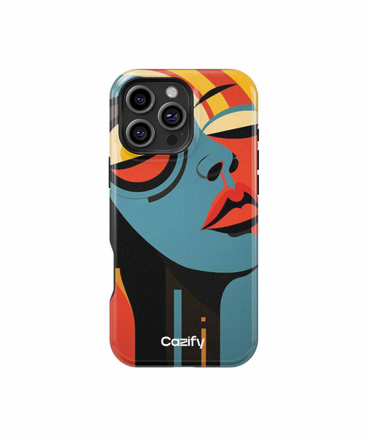 Stylish Colorful Face with Funky Vibes iPhone case Case Cazify - Delivery Canada