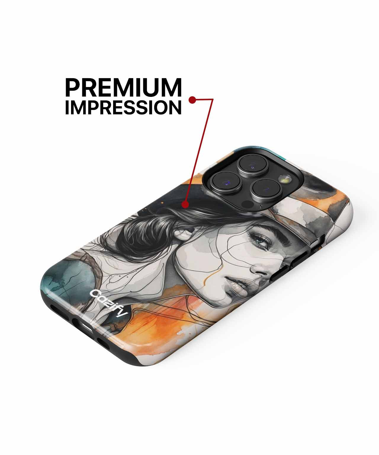 Stylish Hat Wearing Artistry iPhone case Case Cazify - Delivery Canada