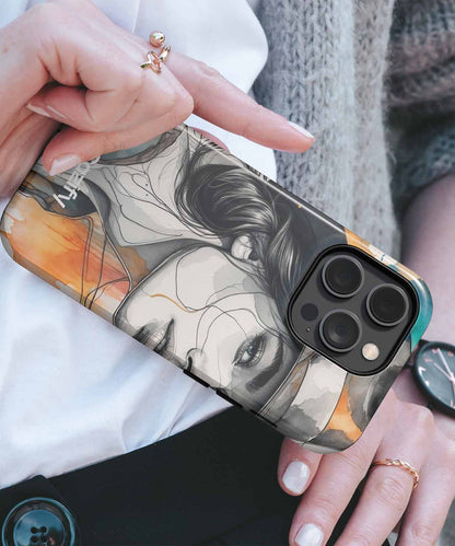 Stylish Hat Wearing Artistry iPhone case Case Cazify - Delivery Canada