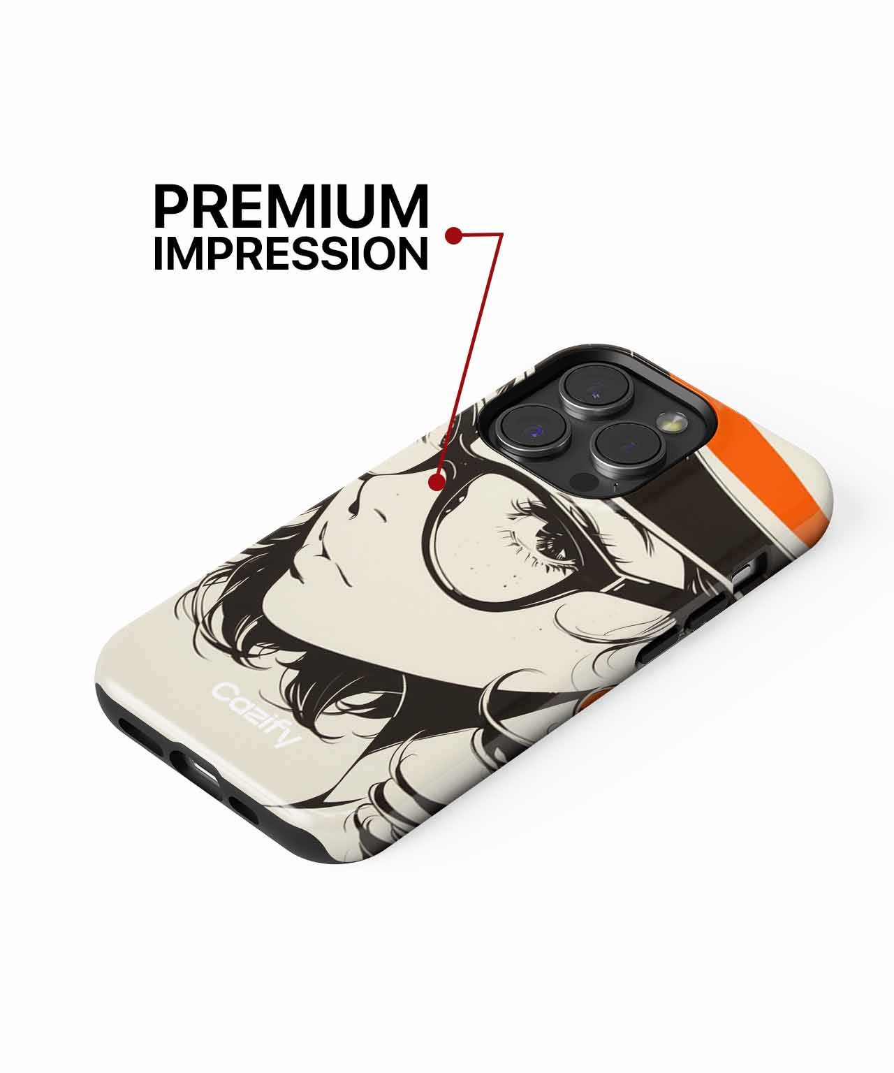 Stylish Retro Chic with Glasses iPhone case Case Cazify - Delivery Canada