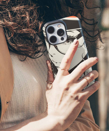 Stylish Retro Chic with Glasses iPhone case Case Cazify - Delivery Canada