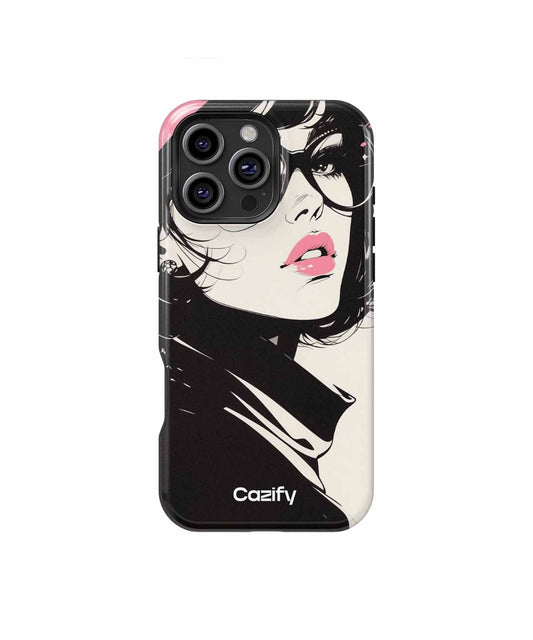 Stylish retro fashion icon with flair iPhone case Case Cazify - Delivery Canada