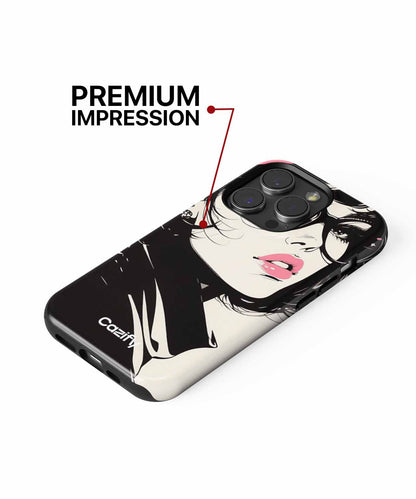 Stylish retro fashion icon with flair iPhone case Case Cazify - Delivery Canada