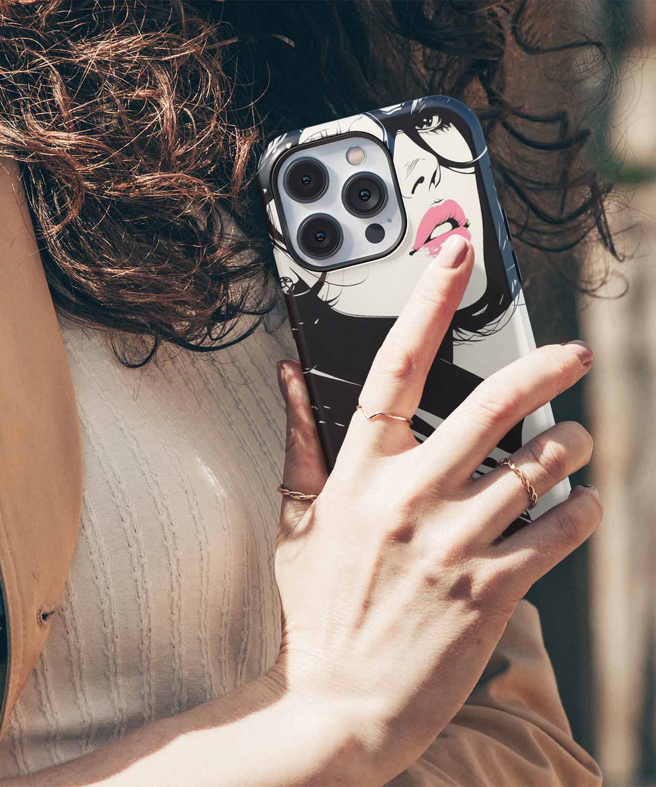 Stylish retro fashion icon with flair iPhone case Case Cazify - Delivery Canada