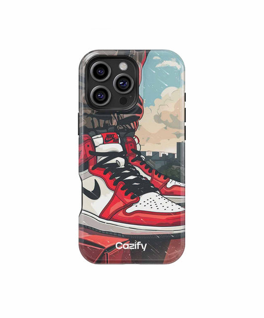 Stylish sneaker adventure on city streets iPhone case Case Cazify - Delivery Canada
