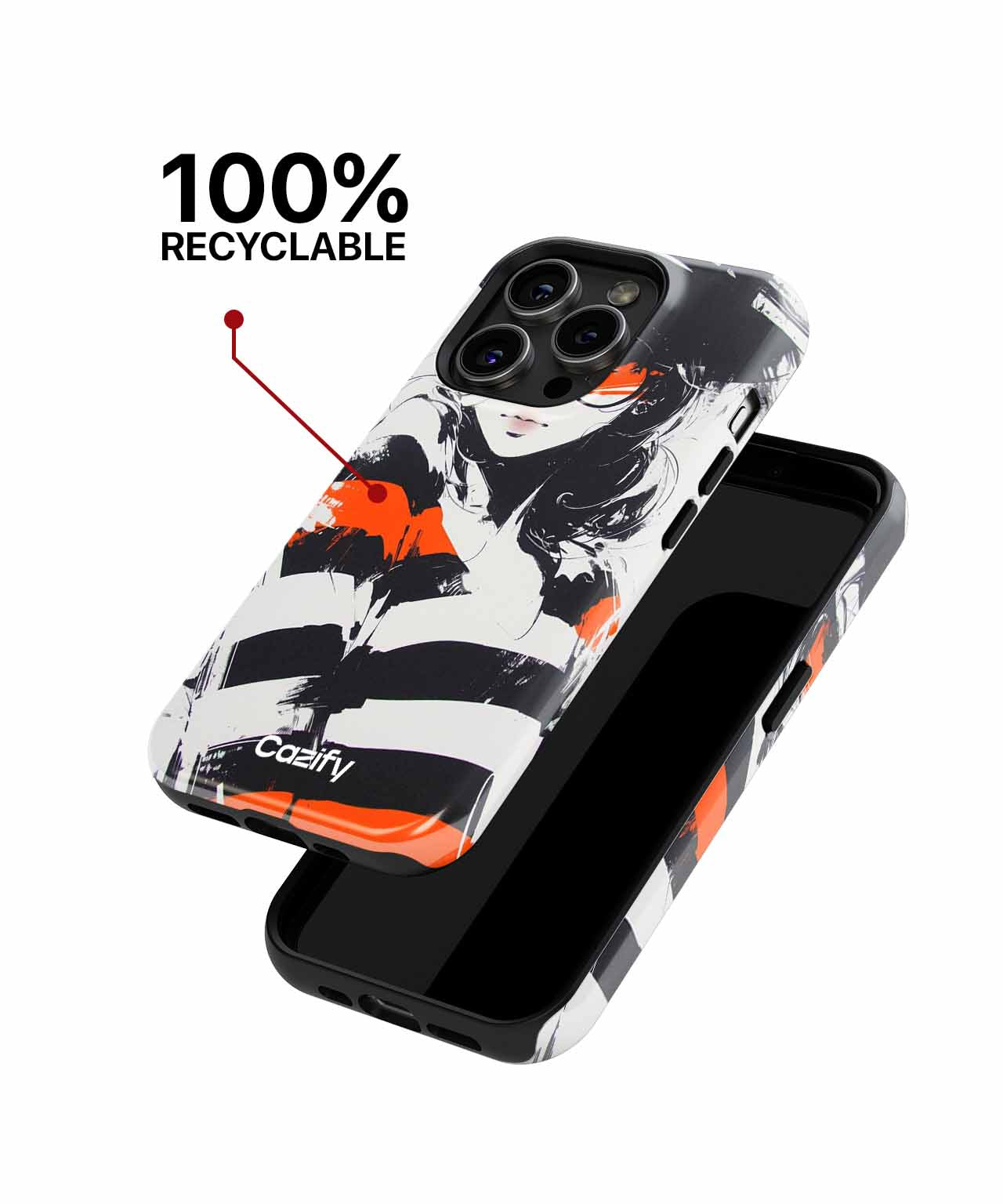 Stylish Striped Sunglasses Chic iPhone case Case Cazify - Delivery Canada