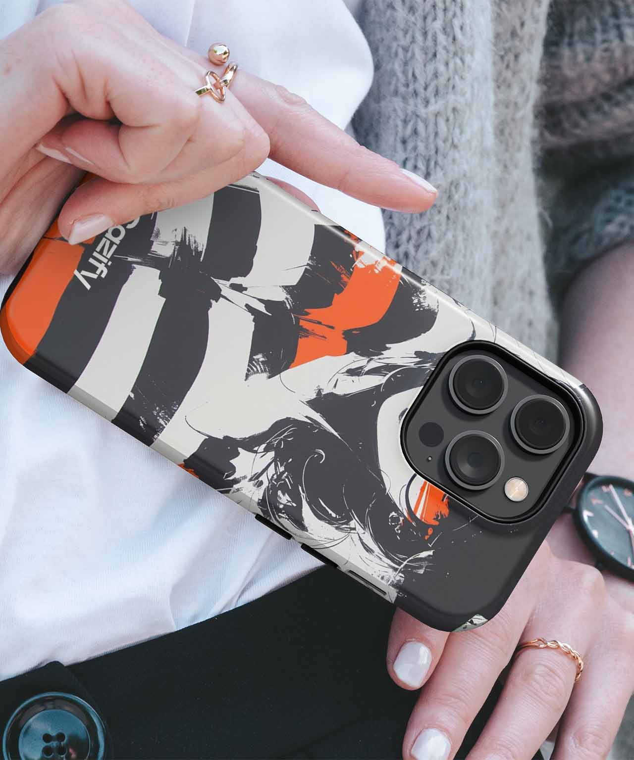 Stylish Striped Sunglasses Chic iPhone case Case Cazify - Delivery Canada