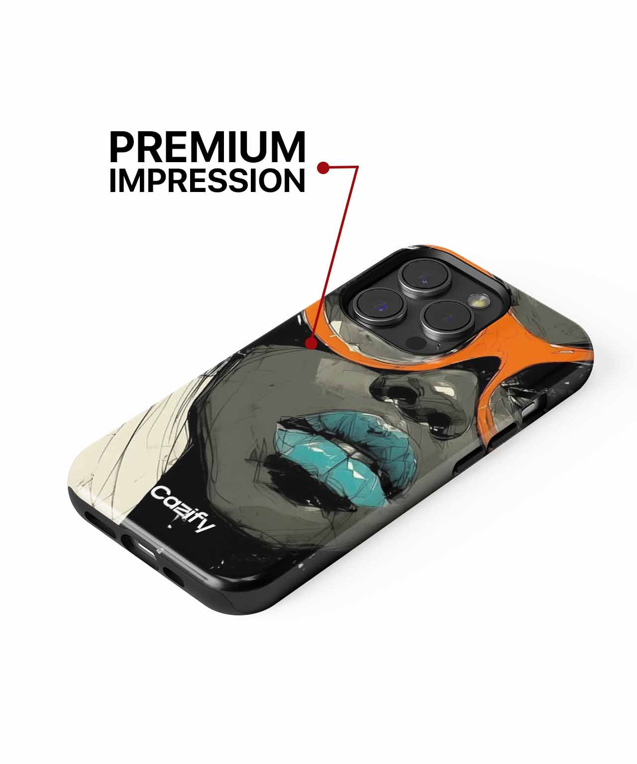 Stylish Sunglasses and Bold Lips iPhone case Case Cazify - Delivery Canada