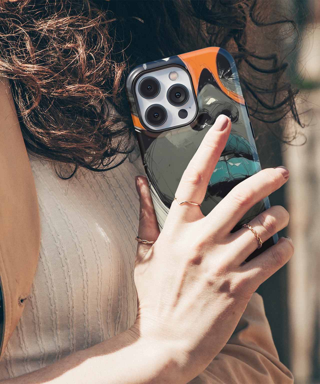 Stylish Sunglasses and Bold Lips iPhone case Case Cazify - Delivery Canada