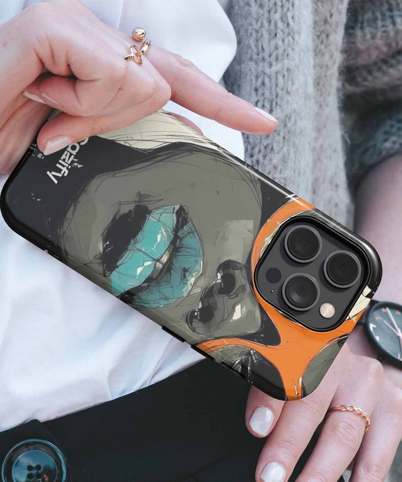 Stylish Sunglasses and Bold Lips iPhone case Case Cazify - Delivery Canada