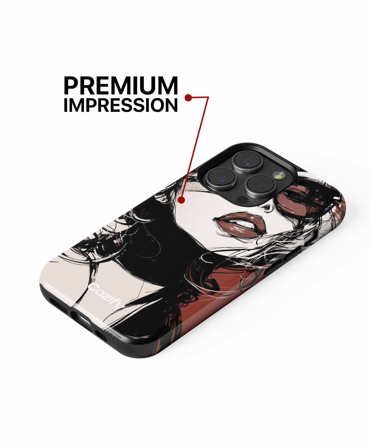 Stylish Sunglasses and Sassy Hair iPhone case Case Cazify - Delivery Canada