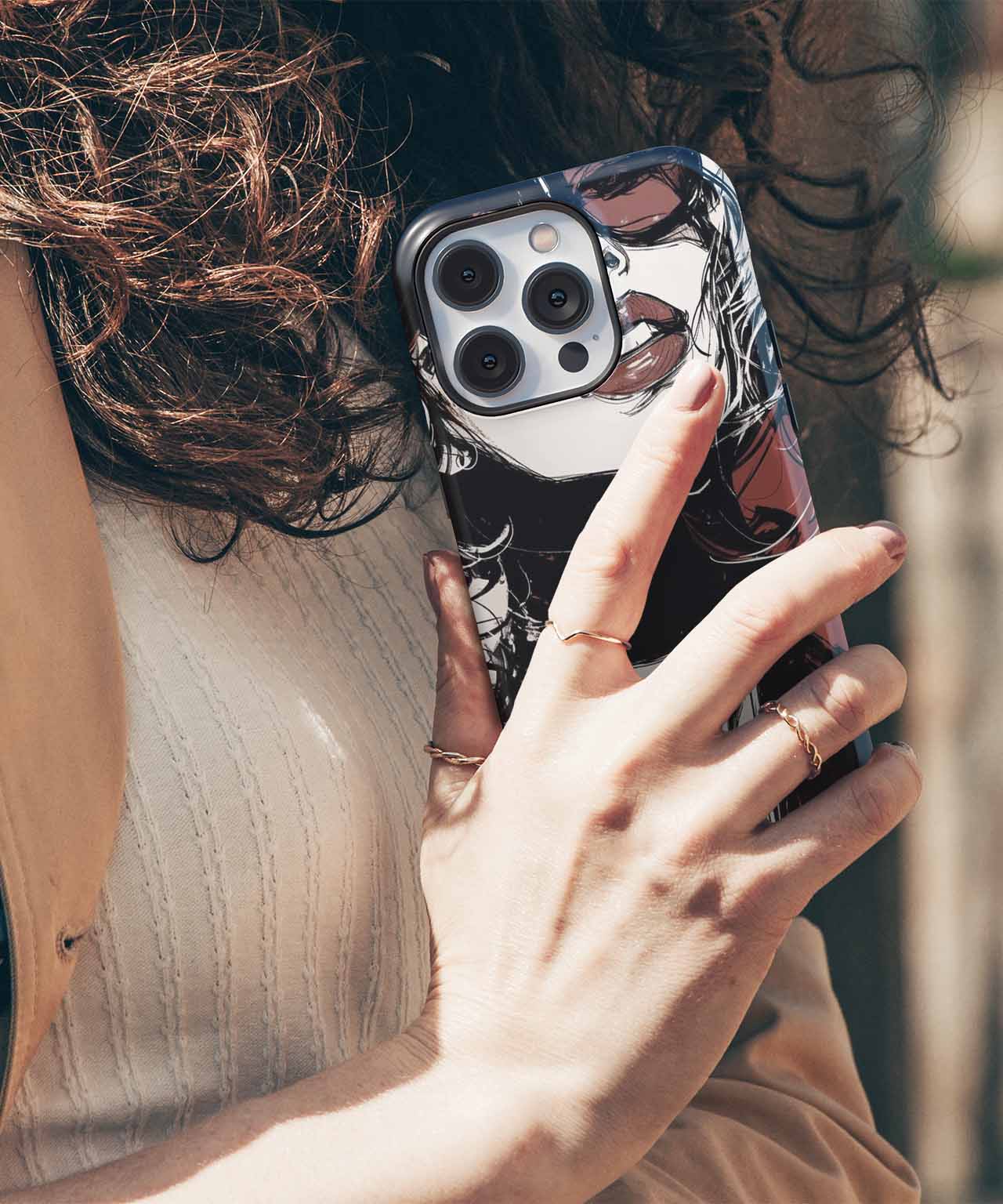 Stylish Sunglasses and Sassy Hair iPhone case Case Cazify - Delivery Canada