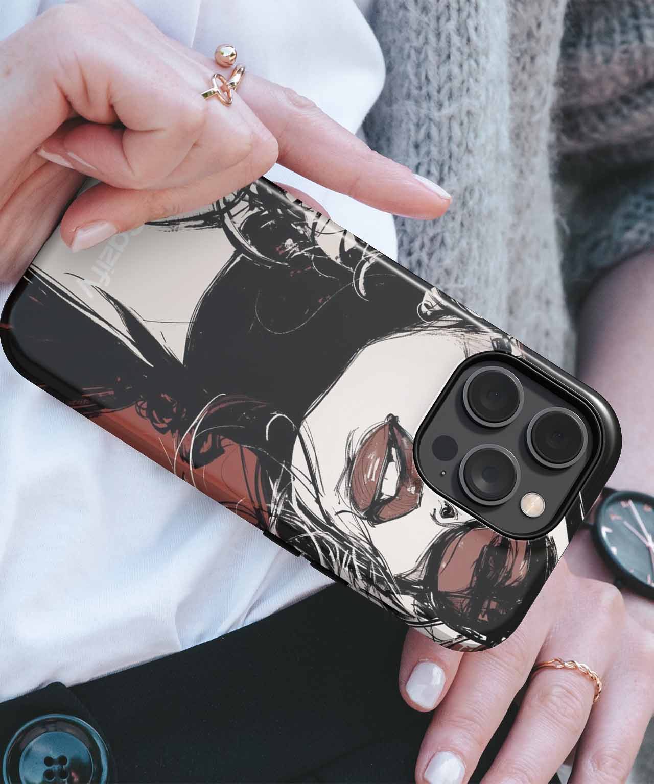 Stylish Sunglasses and Sassy Hair iPhone case Case Cazify - Delivery Canada