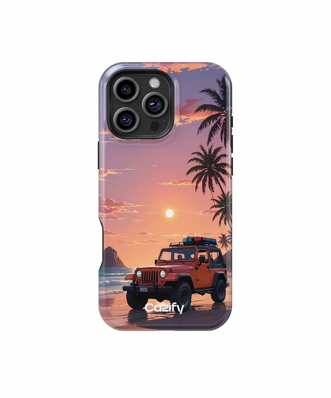 Sunny Beach Adventure with Jeep iPhone case Case Cazify - Delivery Canada