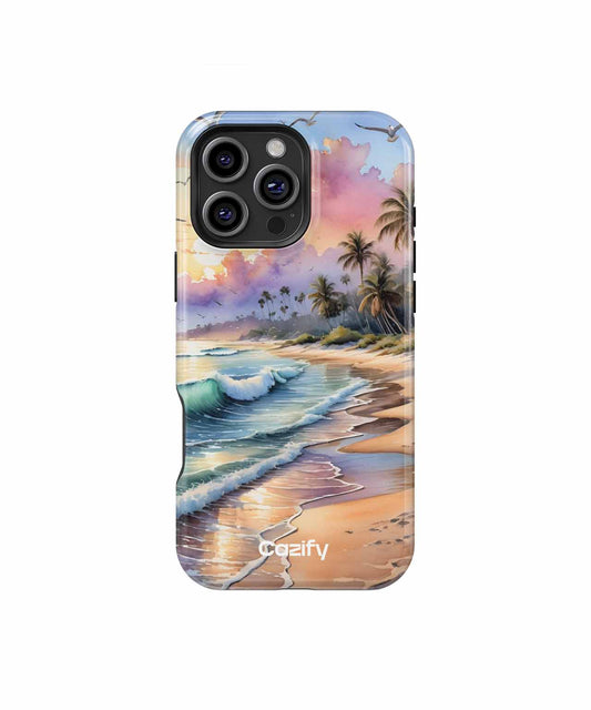 Sunny Beach Paradise with Gentle Waves iPhone case Case Cazify - Delivery Canada
