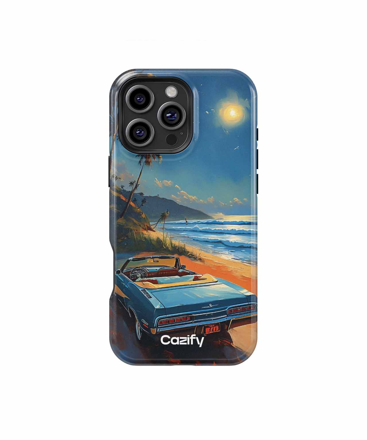 Sunny Beach Vibes with Classic Car iPhone case Case Cazify - Delivery Canada