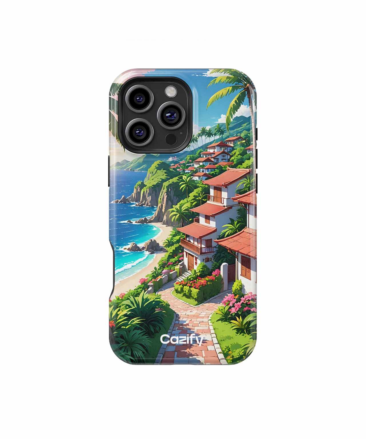 Sunny Beachside Paradise Awaits You iPhone case Case Cazify - Delivery Canada