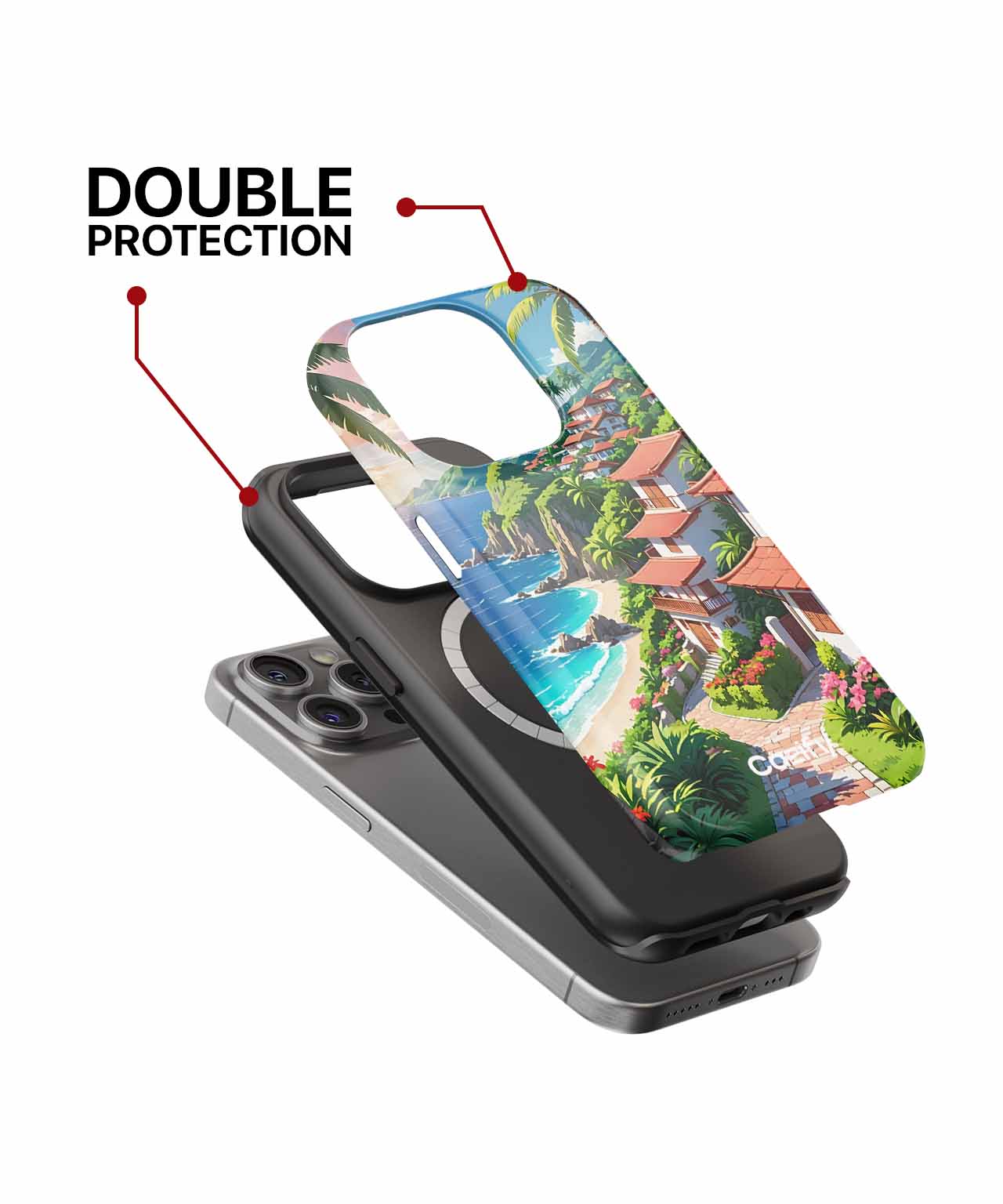 Sunny Beachside Paradise Awaits You iPhone case Case Cazify - Delivery Canada