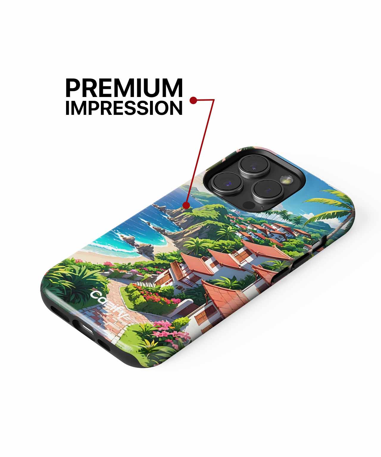 Sunny Beachside Paradise Awaits You iPhone case Case Cazify - Delivery Canada