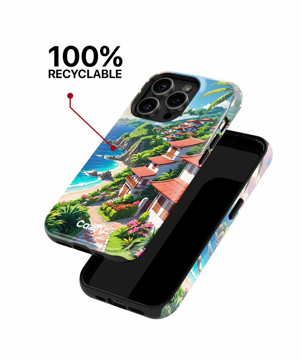 Sunny Beachside Paradise Awaits You iPhone case Case Cazify - Delivery Canada