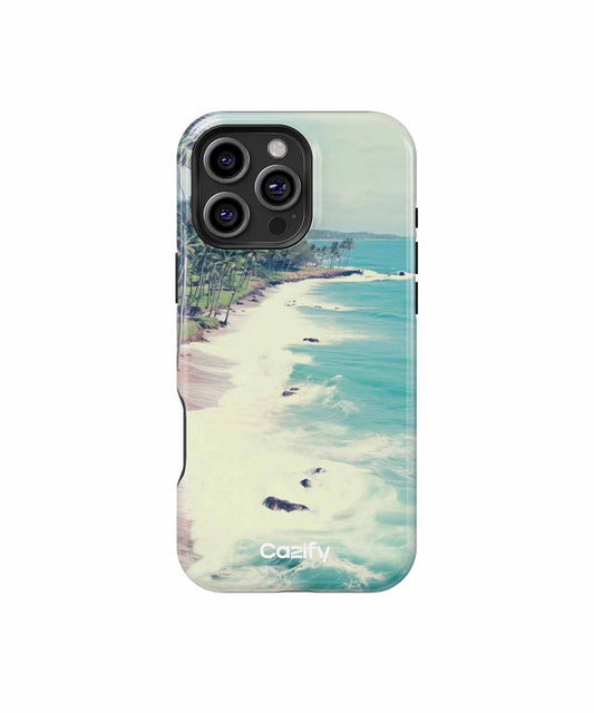 Sunny Beachside Paradise with Relaxing Waves iPhone case Case Cazify - Delivery Canada