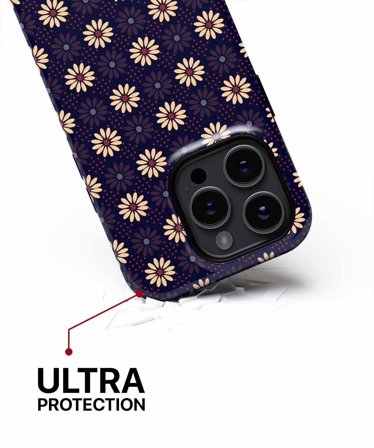 Sunny Blooms Dancing on Dark iPhone case Case Cazify - Delivery Canada