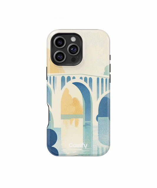 Sunny Bridge Serenity Over Water iPhone case Case Cazify - Delivery Canada