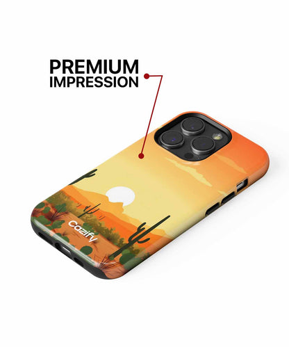 Sunny Cactus Adventure in Vibrant Desert iPhone case Case Cazify - Delivery Canada