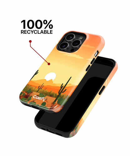 Sunny Cactus Adventure in Vibrant Desert iPhone case Case Cazify - Delivery Canada