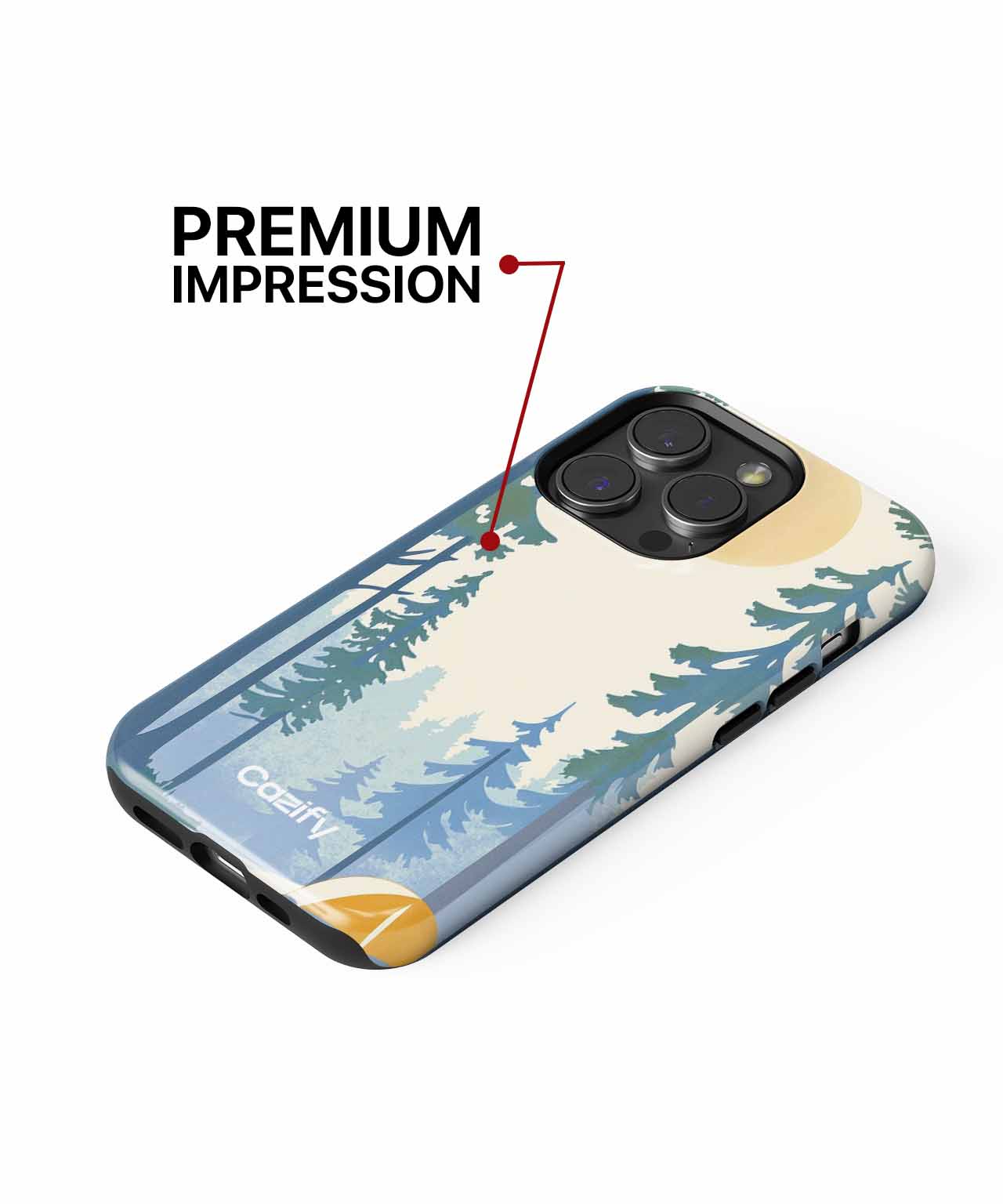 Sunny Camping Adventure in the Woods iPhone case Case Cazify - Delivery Canada