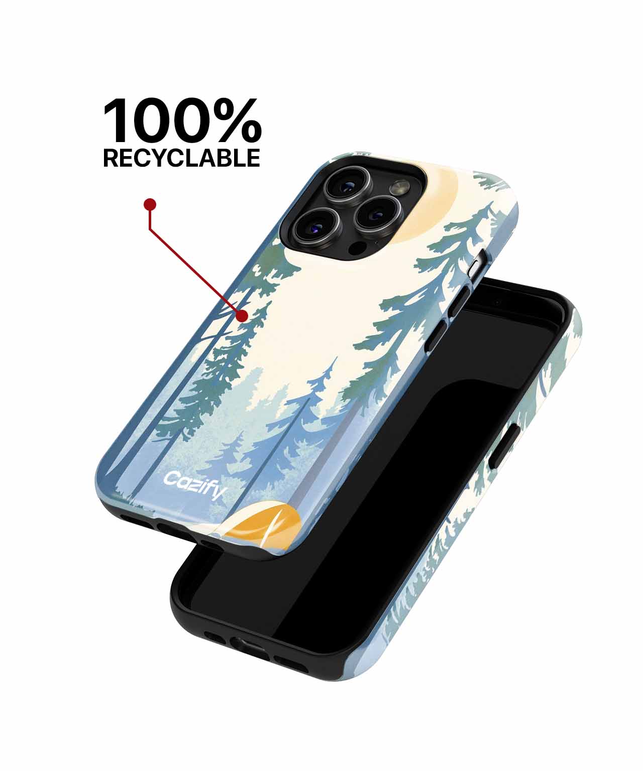 Sunny Camping Adventure in the Woods iPhone case Case Cazify - Delivery Canada