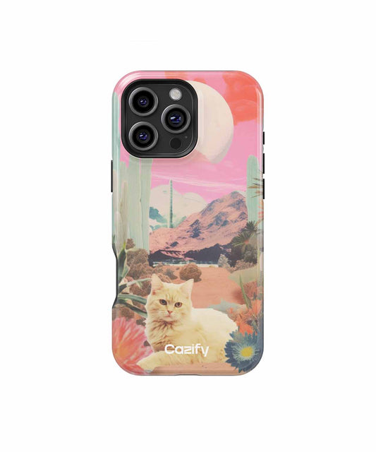Sunny Cat Oasis in the Desert iPhone case Case Cazify - Delivery Canada