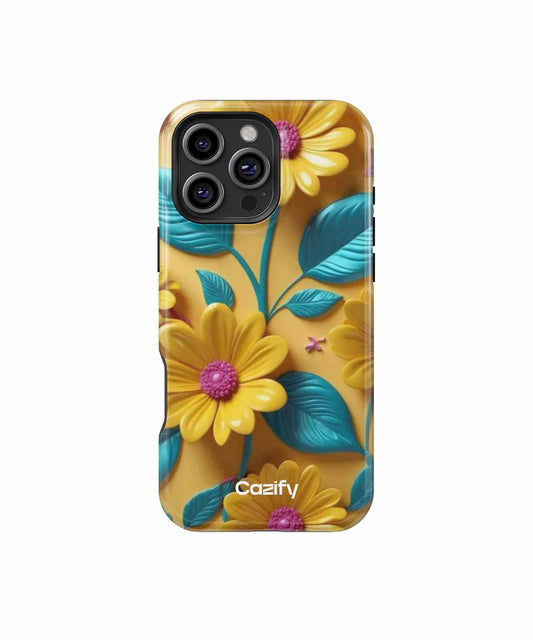 Sunny Cheerful Floral Extravaganza iPhone case Case Cazify - Delivery Canada